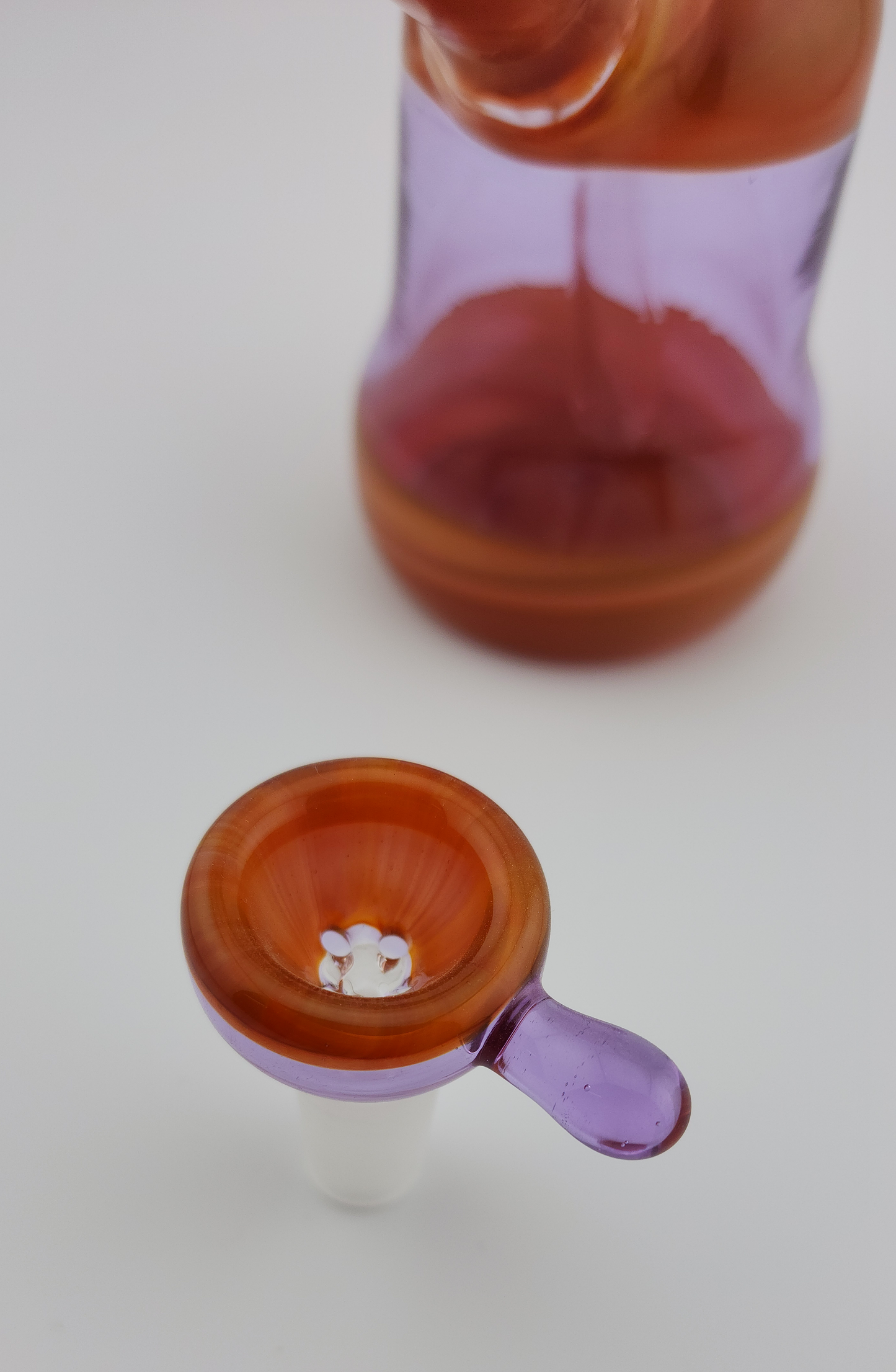 Sarah Marbles Purple & Orange Bong